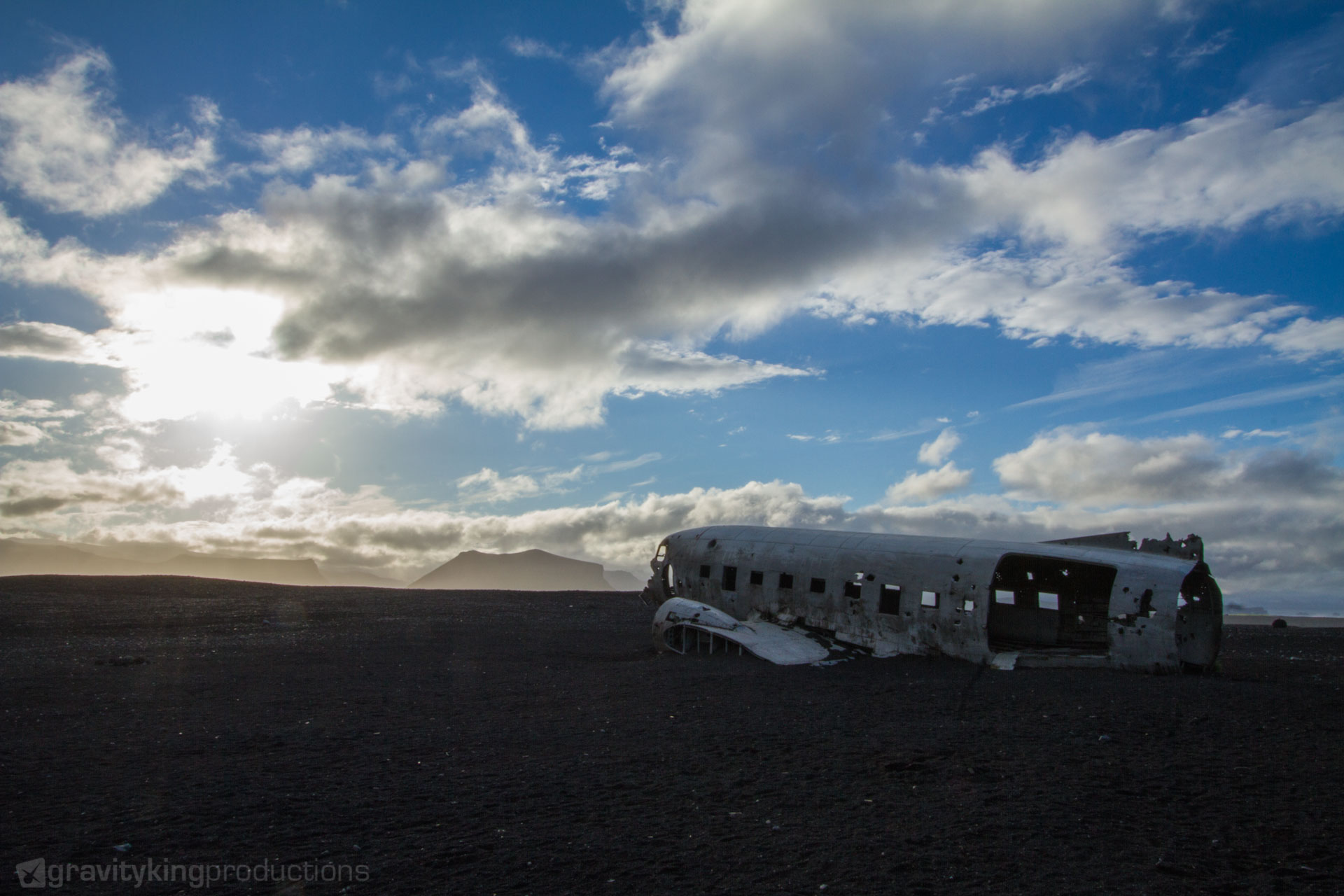 The famous DC-3 wreck on the south coast of Iceland. I wonder where the wings are?