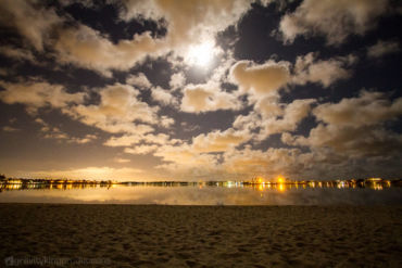 Captured during a nice full moon. There are worse places to camp.