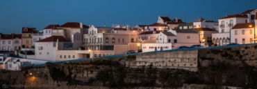 Beautiful old town of Ericeira at dusk.