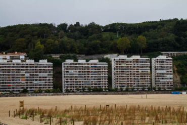 Condo in Hondarribia. It's the contrast between nature and concrete that makes this shot.