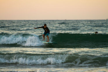 Our friend and supporter Miguel surfing Hendaye plage.