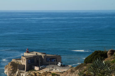 Nazaré lighthouse waiting for the next big swell.