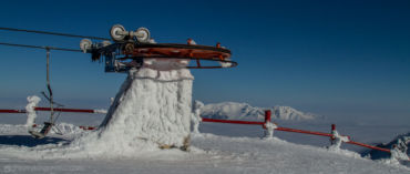 In the Greek mountains it's incredibly moist so snow sticks to almost everything.