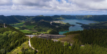 Sete Cidades and the abandoned hotel Monte Palace
