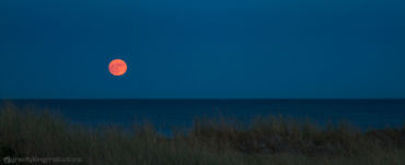 Full moon rising in Galicia.